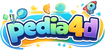 Logo pedia4d berwarna lembut